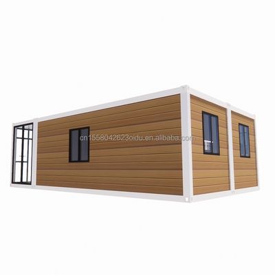 Casa de contenedores expandible moderna de 20 pies para Carport Panel de sándwich de acero móvil prefabricado Material Hotel Restaurante Bar