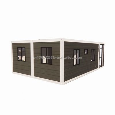 Casa de contenedores expandible moderna de 20 pies para Carport Panel de sándwich de acero móvil prefabricado Material Hotel Restaurante Bar