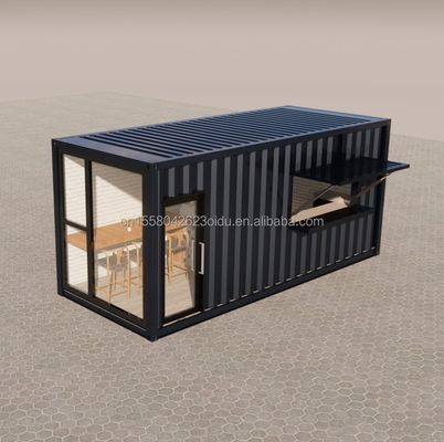 Color personalizado de acero galvanizado de flexión 180g Restaurante de comida rápida y tienda pop-up Mini tienda tienda móvil pequeña con ruedas