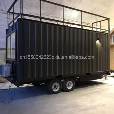 Color personalizado de acero galvanizado de flexión 180g Restaurante de comida rápida y tienda pop-up Mini tienda tienda móvil pequeña con ruedas