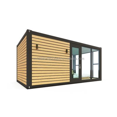 Color personalizado Luxo moderno Pequeña Casa de madera prefabricada de 20 pies 40 pies Contenedor de acero ligero móvil Casa prefabricada Apartamento para exteriores