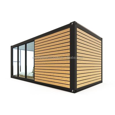 Color personalizado Luxo moderno Pequeña Casa de madera prefabricada de 20 pies 40 pies Contenedor de acero ligero móvil Casa prefabricada Apartamento para exteriores