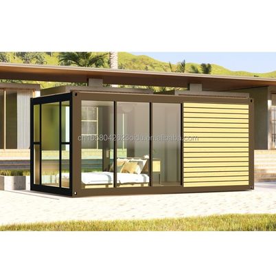 Color personalizado Luxo moderno Pequeña Casa de madera prefabricada de 20 pies 40 pies Contenedor de acero ligero móvil Casa prefabricada Apartamento para exteriores