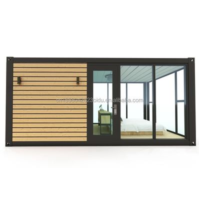 Color personalizado Luxo moderno Pequeña Casa de madera prefabricada de 20 pies 40 pies Contenedor de acero ligero móvil Casa prefabricada Apartamento para exteriores