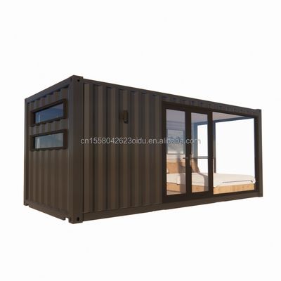 50/75/100mm Panel Sandwich de onda Pared Moderno 20 pies EU Casas de contenedores prefabricadas Casa de madera Jardín independiente Apartamento para hotel