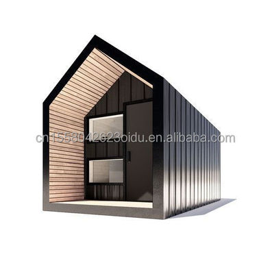 Estructura principal Tubos cuadrados de acero galvanizado Casa al aire libre triangular moderna Diseñada con material de panel de sándwich para tienda