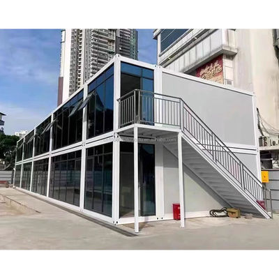 Oficina de contenedores de hogar modular de color personalizado para estilo lujoso 20 pies mini prefabricado de contenedores integrados