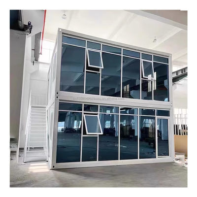 Oficina de contenedores de hogar modular de color personalizado para estilo lujoso 20 pies mini prefabricado de contenedores integrados