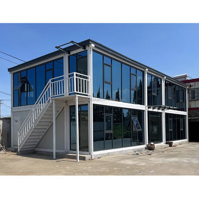 Oficina de contenedores de hogar modular de color personalizado para estilo lujoso 20 pies mini prefabricado de contenedores integrados