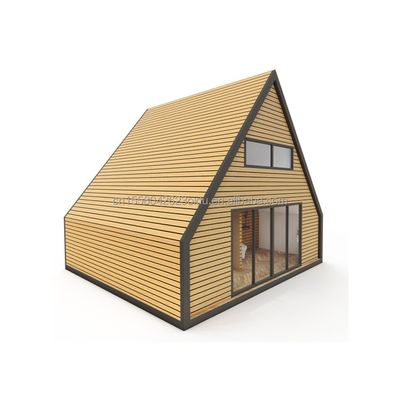 Estructura de acero triangular moderna de la UE Casa de contenedores de paquetes planos Diseño para casas de madera dentro de 20 pies o 40 pies Aplicación de centro comercial