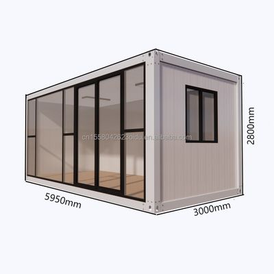 Edificio de oficinas de diseño moderno para hotel resort hecho de estructura de acero prefabricada y casa de contenedores de paneles sandwich