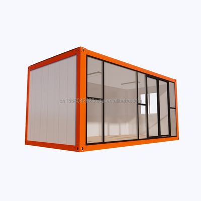 Edificio de oficinas de diseño moderno para hotel resort hecho de estructura de acero prefabricada y casa de contenedores de paneles sandwich