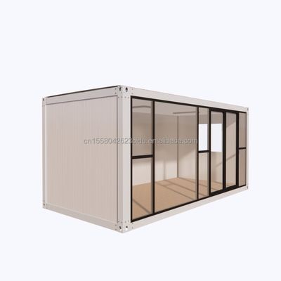 Edificio de oficinas de diseño moderno para hotel resort hecho de estructura de acero prefabricada y casa de contenedores de paneles sandwich
