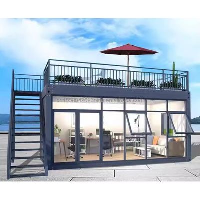 Casa prefabricada de contenedores plegables móviles expandibles de 40 pies para Australia Casas de acero prefabricadas portátiles personalizadas de 20 pies