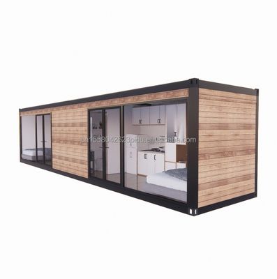 Habitación prefabricada de la UE de 40 pies con ventanas de aleación de aluminio y tubos cuadrados de acero galvanizado