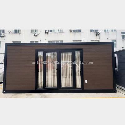 EU 20 pies Casas de madera Casas prefabricadas Estructura de acero galvanizado Casa prefabricada de lujo moderna para en color personalizado