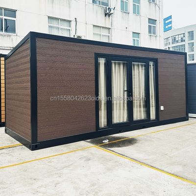 EU 20 pies Casas de madera Casas prefabricadas Estructura de acero galvanizado Casa prefabricada de lujo moderna para en color personalizado