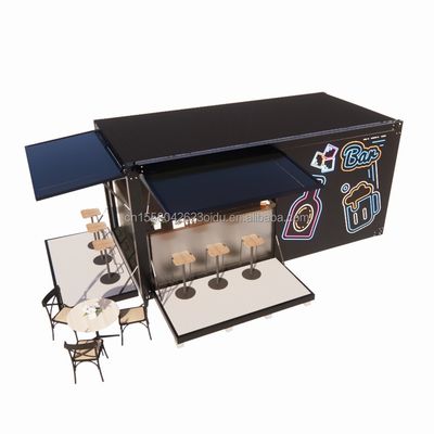 Modern 20 FT 40 FT Prefabricado Contenedor para el hogar de madera Prefabricado Restaurante al aire libre Bar de café para color personalizado