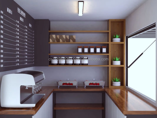 Modern 20 FT 40 FT Prefabricado Contenedor para el hogar de madera Prefabricado Restaurante al aire libre Bar de café para color personalizado