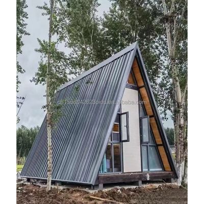Casas triangulares modernas Casas de equipo Casas modulares Casas de contenedores Casa de un marco Camper de madera Hotel Casa con color personalizado