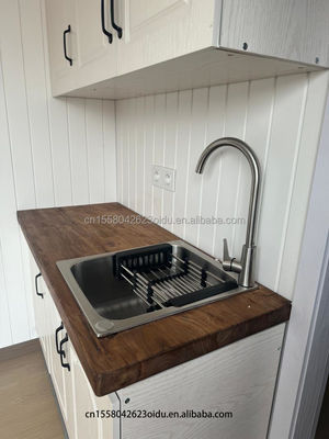 Casa de contenedores de acero expandible de 20-40 pies para Canadá Australia Color personalizado Cocina Baño Casa Aplicación de dormitorio