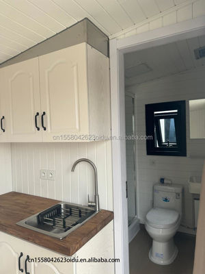 Casa de contenedores de acero expandible de 20-40 pies para Canadá Australia Color personalizado Cocina Baño Casa Aplicación de dormitorio