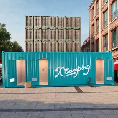 40 FT Casa prefabricada de acero expandible para portacontenedores móviles personalizables