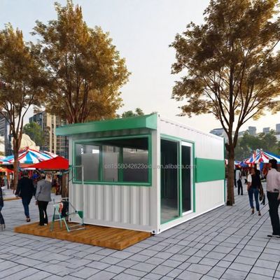 40 FT Casa prefabricada de acero expandible para portacontenedores móviles personalizables