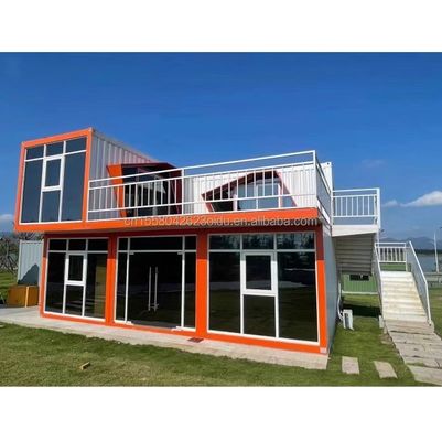 Estructura principal Tubos cuadrados de acero galvanizado en 20 pies de tamaño envasado plano prefabricado taller de contenedores temporales