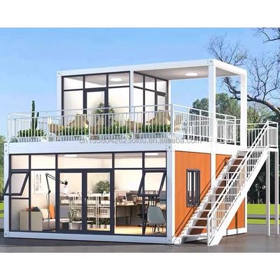 Estructura principal Tubos cuadrados de acero galvanizado en 20 pies de tamaño envasado plano prefabricado taller de contenedores temporales