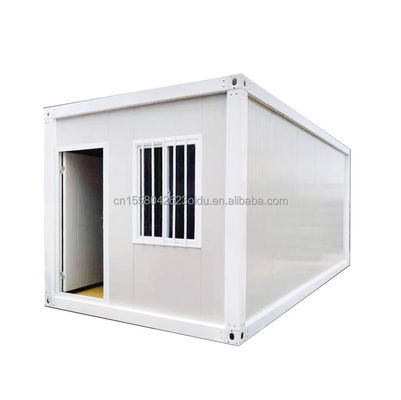 Estructura principal Tubos cuadrados de acero galvanizado en 20 pies de tamaño envasado plano prefabricado taller de contenedores temporales