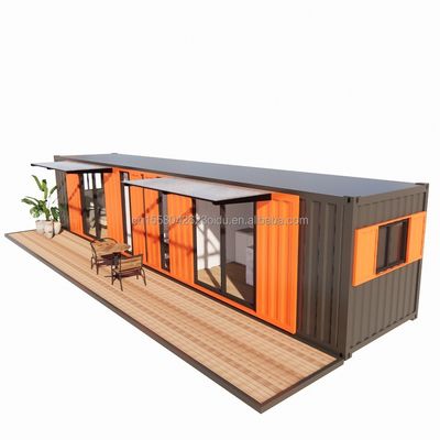 Apartamento de contenedores 40FT Modular Casas de madera terminadas personalizadas Color Independiente Apartamento estudiantil Casa prefabricada