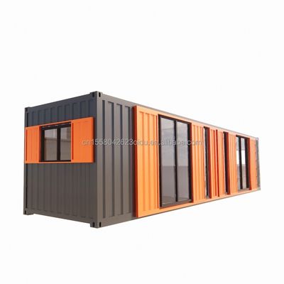 Apartamento de contenedores 40FT Modular Casas de madera terminadas personalizadas Color Independiente Apartamento estudiantil Casa prefabricada