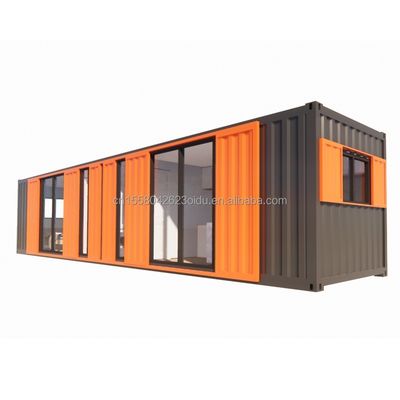Apartamento de contenedores 40FT Modular Casas de madera terminadas personalizadas Color Independiente Apartamento estudiantil Casa prefabricada