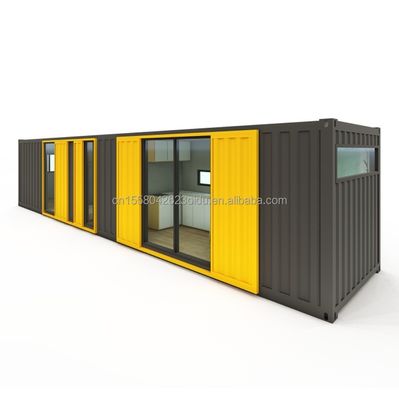 Cuadro de acero acero galvanizado doblado 180g 40FT contenedor Modular Casa de madera Casas prefabricadas