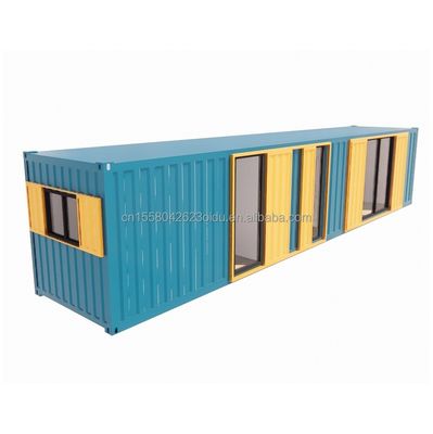 Cuadro de acero acero galvanizado doblado 180g 40FT contenedor Modular Casa de madera Casas prefabricadas