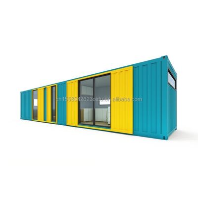 Cuadro de acero acero galvanizado doblado 180g 40FT contenedor Modular Casa de madera Casas prefabricadas
