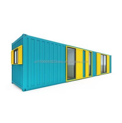 Cuadro de acero acero galvanizado doblado 180g 40FT contenedor Modular Casa de madera Casas prefabricadas