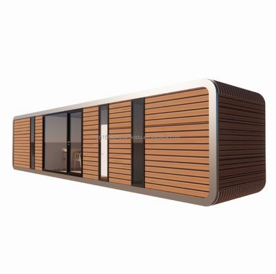 Vivienda familiar asequible de 2 dormitorios Casa de madera con estructura de tubo cuadrado de acero galvanizado y jardín