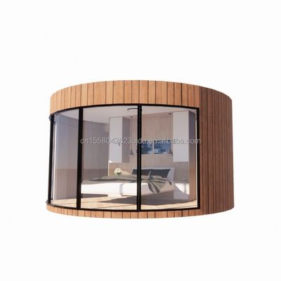 Modernas casas de madera prefabricadas de la Unión Europea con tubos cuadrados de acero galvanizado como estructura principal y color personalizado