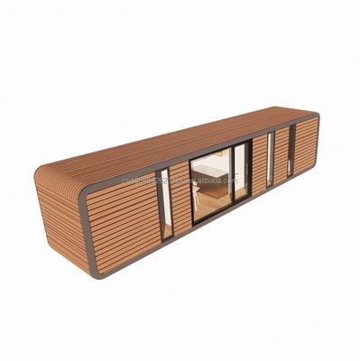 Vivienda familiar asequible de 2 dormitorios Casa de madera con estructura de tubo cuadrado de acero galvanizado y jardín