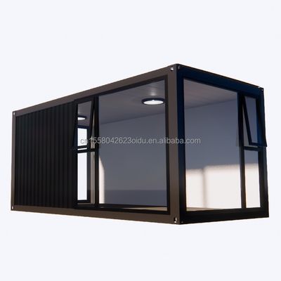 Contenedor de arquitectura de paneles de sándwich de paquete plano convenientemente portátil para tienda de conveniencia de cafetería o camping
