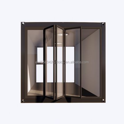 Contenedor de arquitectura de paneles de sándwich de paquete plano convenientemente portátil para tienda de conveniencia de cafetería o camping