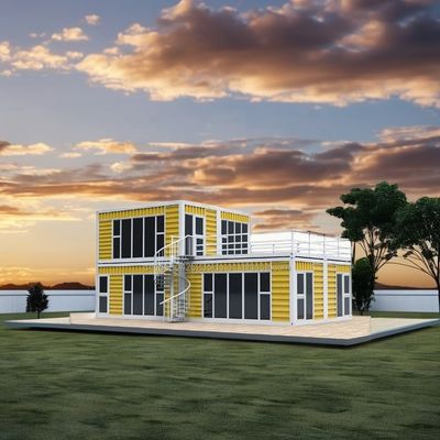 20 pies o 40 pies Desmontable Casa prefabricada plegable Contenedor de hotel Casa de vacaciones con ventanas de aleación de aluminio