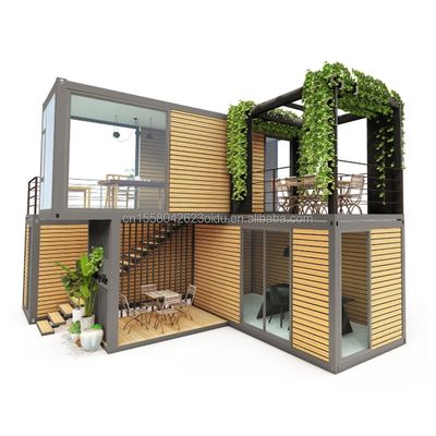 Contenedor desmontable 20 pies de lujo Modular Prefabricado Contenedor Casa para el diseño de hoteles modernos y contenedor plegable de lujo