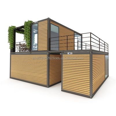 Contenedor desmontable 20 pies de lujo Modular Prefabricado Contenedor Casa para el diseño de hoteles modernos y contenedor plegable de lujo