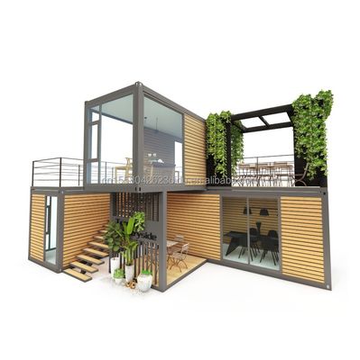 Contenedor desmontable 20 pies de lujo Modular Prefabricado Contenedor Casa para el diseño de hoteles modernos y contenedor plegable de lujo