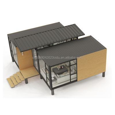 Contenedor desmontable 20 pies de lujo Modular Prefabricado Contenedor Casa para el diseño de hoteles modernos y contenedor plegable de lujo