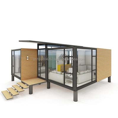Contenedor desmontable 20 pies de lujo Modular Prefabricado Contenedor Casa para el diseño de hoteles modernos y contenedor plegable de lujo