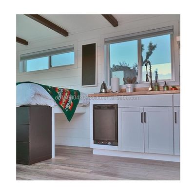 Tubos cuadrados de acero galvanizado estándar australiano de diseño chino 20 pies Casa de jardín prefabricada Un dormitorio Un baño